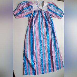 Andrade Resort Vintage Maxi Muumuu Floral Dress